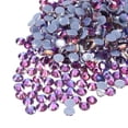 thumbnail image 1 of Uxcell Hotfix Rhinestones Flatback Crystal Glass Gems for Craft Clothes DIY Decoration Dark Purple 4.8mm, 1 of 5