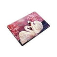 thumbnail image 3 of MKHERT Beautiful Swan Couple Pink Flowers Oil Painting Doormat Rug Home Decor Floor Mat Bath Mat 23.6x15.7 inch, 3 of 3