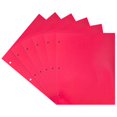 thumbnail image 5 of Jam Paper Carpetas Escolares Laminadas Con Dos Bolsillos, Brillantes, Perforadoras, 3 Agujeros, Tamaño Carta, Rosa Fuerte Fucsia De Alto Brillo, Paquete De 6, 5 of 5