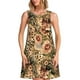 thumbnail image 1 of Fotbe Animal Leopard Vestido de Verano sin Mangas para Mujer – Vestido Midi Línea A, Estilo Camiseta Floral, Vestido Playero Casual y Fluido, 1 of 7