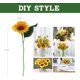thumbnail image 2 of Lote de 10 flores artificiales, únicas, reales, caseras, arreglos florales, ramo de novia, centros de mesa, decoración del hogar, jardín, vacaciones Ormromra YQ-1567, 2 of 7
