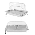 thumbnail image 5 of Wildnix Ice Food Serving Display Tray with Ice Box, Large 3.17Qt Capacity, Stainless Steel and PC Construction, Anti-slip Feet and Lid for Fresh and Warm Food Display, 5 of 6