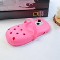 thumbnail image 3 of Funny Weird Fake Pink Red Shoe Phone Case for iPhone 13/14 Ugly Foot Phone Case, 3 of 9