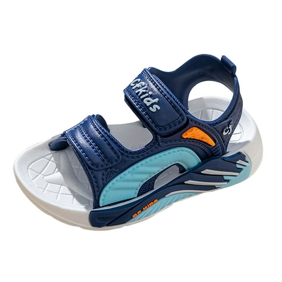 Gubotare Sandals for Toddler Boys Kids Sandals Boys Girls Summer Outdoor Non-slip Athletic Sandals Adjustable Sport Sandal Lightweight Beach Gifts for Toddler Size 13.5 (Blue,13.5 Little Kids)