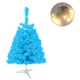 thumbnail image 4 of Árbol de Navidad Artificial de abeto con bisagra LED para decoración de hogar, oficina y fiesta de Navidad, Árbol de Navidad de uso doméstico Árbol de Navidad simulado con luces azules M 60cm, 4 of 5