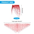 thumbnail image 2 of Uxcell Women's Belly Dance Hip Scarf with Sequins Triangle Wrap Skirts Waist Chain for Music Festival Costume Performance Red, 2 of 7