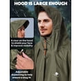 thumbnail image 4 of Poncho de lluvia ANYOO impermeable y ligero, verde militar, 4 of 7