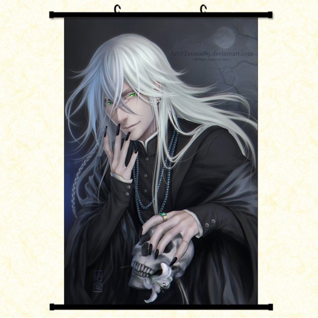 Cuadro mural negro Butler Sebastian Michaelis 40x60 cm