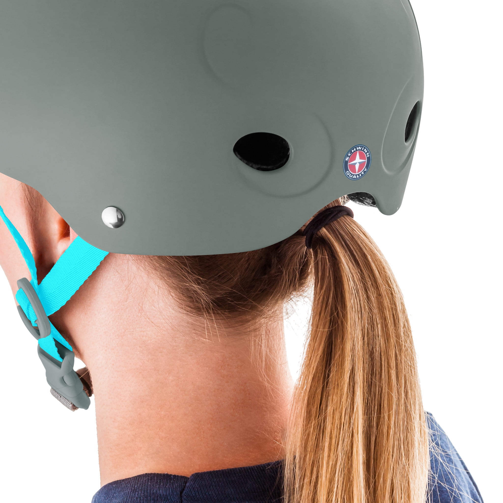 Blue Helmet Bike Bicycle Skate Helmet Schwinn Women/'s Mystique Helmet