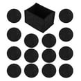 thumbnail image 1 of Felt Absorbent Coasters, Heat Insulation Non-slip Black Felt Coasters With Storage Holder For Kitchen Table, 1 of 8