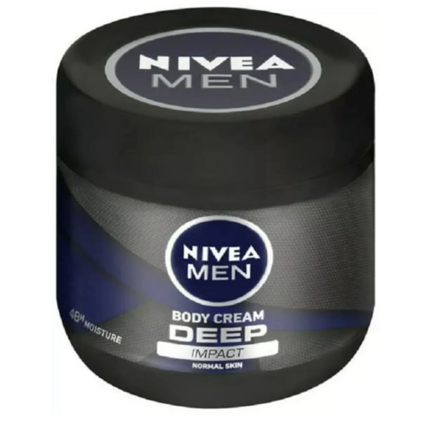 Romantiek aanklager naald Nivea Men Deep Impact Body Cream for Normal Skin - 13.5 Fl Oz / 400 mL -  Walmart.com