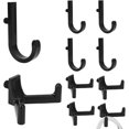 thumbnail image 1 of czcpp-4pcs Tool Hooks for Suncast Shed, Single-Head J Hook and Double-Head Hook Set Premium Storage Sheds Tool Hangers Organization Accessories for Hanging Shovels Rakes Scissors Tools (Black), 1 of 4