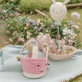 thumbnail image 7 of BinKFF Easter Bunny Basket for Kids – Soft & Durable Woven Cotton Rope Design with Handle, Baby Gift Basket for Boys, Girls, Toddler, Ideal for Easter Egg Hunts or Christmas Gifts, 7 of 7
