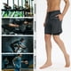 thumbnail image 3 of Pantalones cortos deportivos 2 en 1 para hombre, pantalones cortos elásticos, transpirables, de balo Abody Gris/XX-grande, 3 of 7