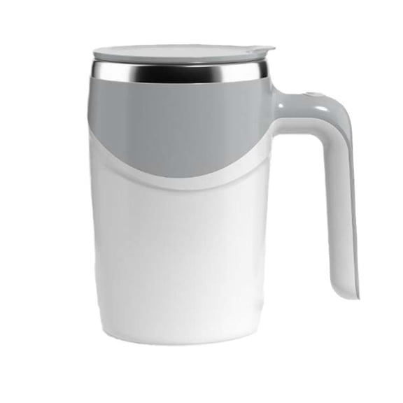 Self Stirring Coffee Mug with Lid, Automatic Magnetic Stirring Coffee Mug for Home Office, Travel Mug, Rotating Electric Mixing Cup