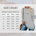 thumbnail image 2 of SWQZVT Womens Fall Tops Long Sleeve Shirts Round Neck Tunic Tops Loose Casual Fashion Color Block Side Split Lightgray Lightweight Pullover Sweatshirts Size XL, 2 of 8