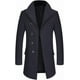 thumbnail image 1 of Abrigo para hombre, chaqueta larga, abrigos gruesos, abrigo de lana de invierno para hombre, gabardina para hombre, chaqueta informal de trabajo, 1 of 5