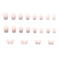 thumbnail image 3 of 24 Pcs Press On Nails Pink Gradient Fake Nails Glossy Artificial Finger Manicure Reusable False Nails, 3 of 6