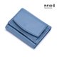 thumbnail image 1 of ZHAOCHENG SlimMiniWalletBloqueo RFIDCartera de cuero para hombreMujerAzul10*7*3CM, 1 of 5