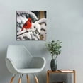 thumbnail image 4 of JRXY Cardinal Canvas Print - Snowy Tree Lighted Wall Art - Winter Scene Picture 20x20 in, 4 of 4