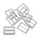 thumbnail image 1 of 6 Hebillas De Triple Deslizamiento Con Correa De Barra Fija, Deslizador, Plata, 25 X 18 Mm. Sunnimix Hebilla rectangular de triple deslizamiento., 1 of 6