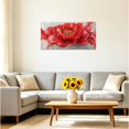 thumbnail image 2 of ZHONGYUTONG Red and Grey Canvas Wall Art Abstract Floral Paintings Wall Decor Modern Red Flower Artwork Prints for Bedroom Living Room Home Decor Framed (20.00" x 40.00"), 2 of 5