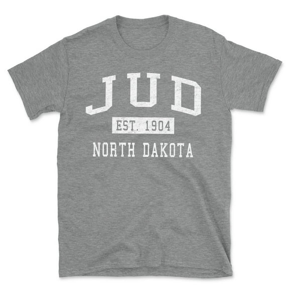 Jud North Dakota Classic Established Men's Cotton T-Shirt