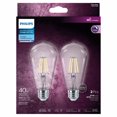 thumbnail image 5 of PHILIPS 4.5W ST19 Medium Base Daylight LED Light Bulbs Vintage- Clear Glass, 2 Pack, 5 of 5