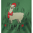 thumbnail image 4 of Old Glory Womens Christmas Fa La Llama Long Sleeve T Shirt, 4 of 6