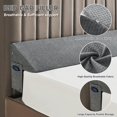 thumbnail image 4 of Almohada con forma de cuña IFNOW, tamaño queen, relleno de huecos, gris oscuro, 4 of 8