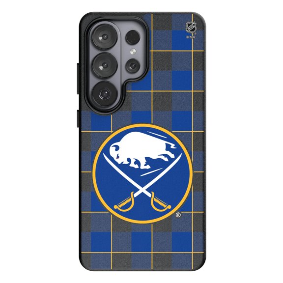 Keyscaper Buffalo Sabres Plaid Galaxy Magnetic Bump Case