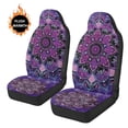 thumbnail image 3 of Uorisanigo Front Car Seat Covers, Set of 2 Purple Mandalas Print Car Seat Cover Front Seats Protectors, Auto Interior Accessories Compatible with Most Cars/Sedan/SUV/Pickup/Van, 3 of 7