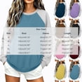 thumbnail image 2 of Enjoytime Women Sweatshirt Patchwork Long Sleeve Pullover Tops Fall Winter Fleece Casual Crew Neck Sweatshirts with Pockets, 2 of 7