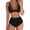 Black, variant on Tbopshirt Bikinis for Women,Womens Bathing Suits,Fashion Women's Sleeveless Solid Bikini Set Swimsuit Push-up Padded Swimwear Swimsuit Beachwear,Womens Swimsuits