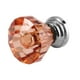 thumbnail image 2 of Daboolka Perilla acrílica con forma de diamante para gabinete de cocina, dormitorio, cajón, armario, tirador, 25 mm, color naranja oscuro, 2 of 2