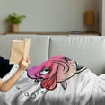 thumbnail image 3 of Fish Soft Flannel Fleece Throw Blanket, Cartoon Style Smiling Female Goldfish with Plump Lips Underwater Comic, Cozy Plush for Indoor and Outdoor Use, 50" x 70", Hot Pink Fuchsia Purple, by Ambesonne, 3 of 5