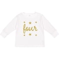 thumbnail image 3 of Inktastic 4th Birthday Gold 4 Year Old Boys or Girls Long Sleeve Toddler T-Shirt, 3 of 5