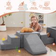 thumbnail image 2 of Juguetes de espuma para escalada HAHASOLE para niños pequeños con piscina de bolas grande, 2 of 7