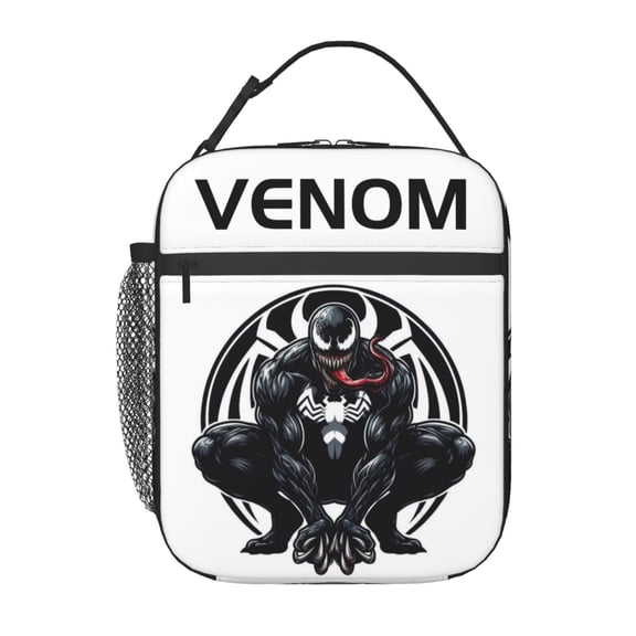 VENOM Lunch Bag Cartoon Portable Lunch Box Bento Box for Work Office Travel for Fans Adult Youth 11x8 inches