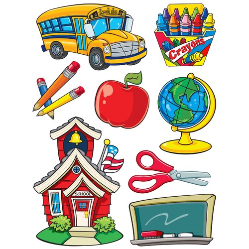 Eureka Classroom More School Supplies Window Cling