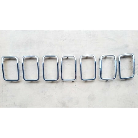SHENG YI AUTO PARTS Chrome Grille Molding Trim Ring Kit For Jeep Grand Cherokee 2017-2020