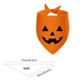 thumbnail image 3 of Halloween Dog Bandanas, Cute Ghost and Pumpkin Design, Halloween Pet Costume Accessories for Dogs and Cats Pumpkin, 3 of 6
