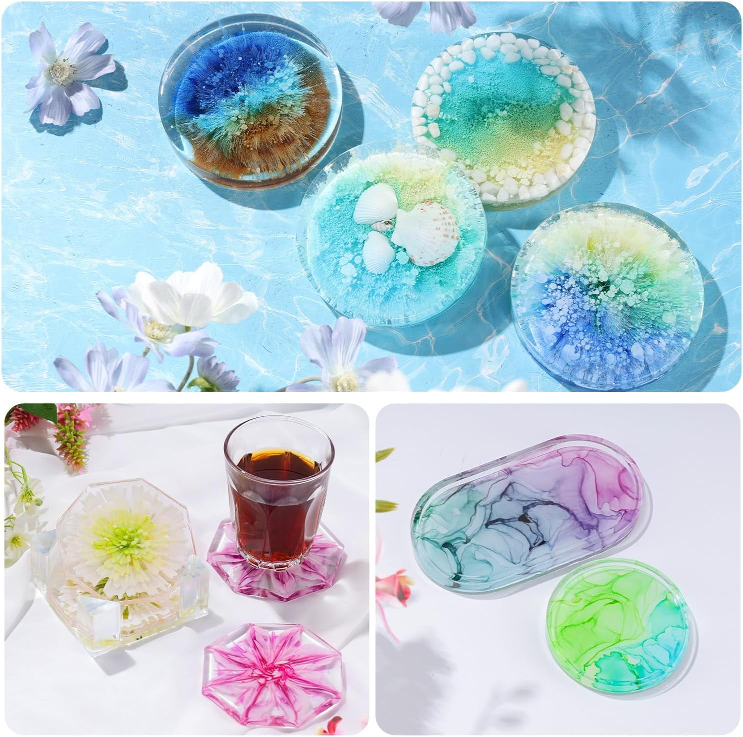LET'S RESIN 26-Color Alcohol-Based Resin Ink and Paint Dye Set