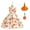 Pumpkin White, variant on Girls Halloween Dress W/Bag Witch Hat 3PCS Kids Costume Dress Pumpkin Ghost Cosplay Party Outfits