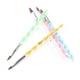 thumbnail image 5 of 5 Pcs Nail Art Brush Tool Set Acrylic Painting Drawing Brushes Pens Cuticle Pusher Tool Colorful 5PCS, 5 of 5