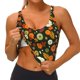 thumbnail image 3 of Fotbe Harvest Pumpkins Sujetador Deportivo Largo sin Aros para Mujer con Almohadillas y Soporte Medio, Transpirable y Absorbente, Camiseta Tipo Chaleco o Tank Top-Large, 3 of 8