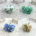 thumbnail image 4 of 6Pcs Artificial Silk Fake Flowers Floral Wedding Bouquet Party Home Decoration, 4 of 7