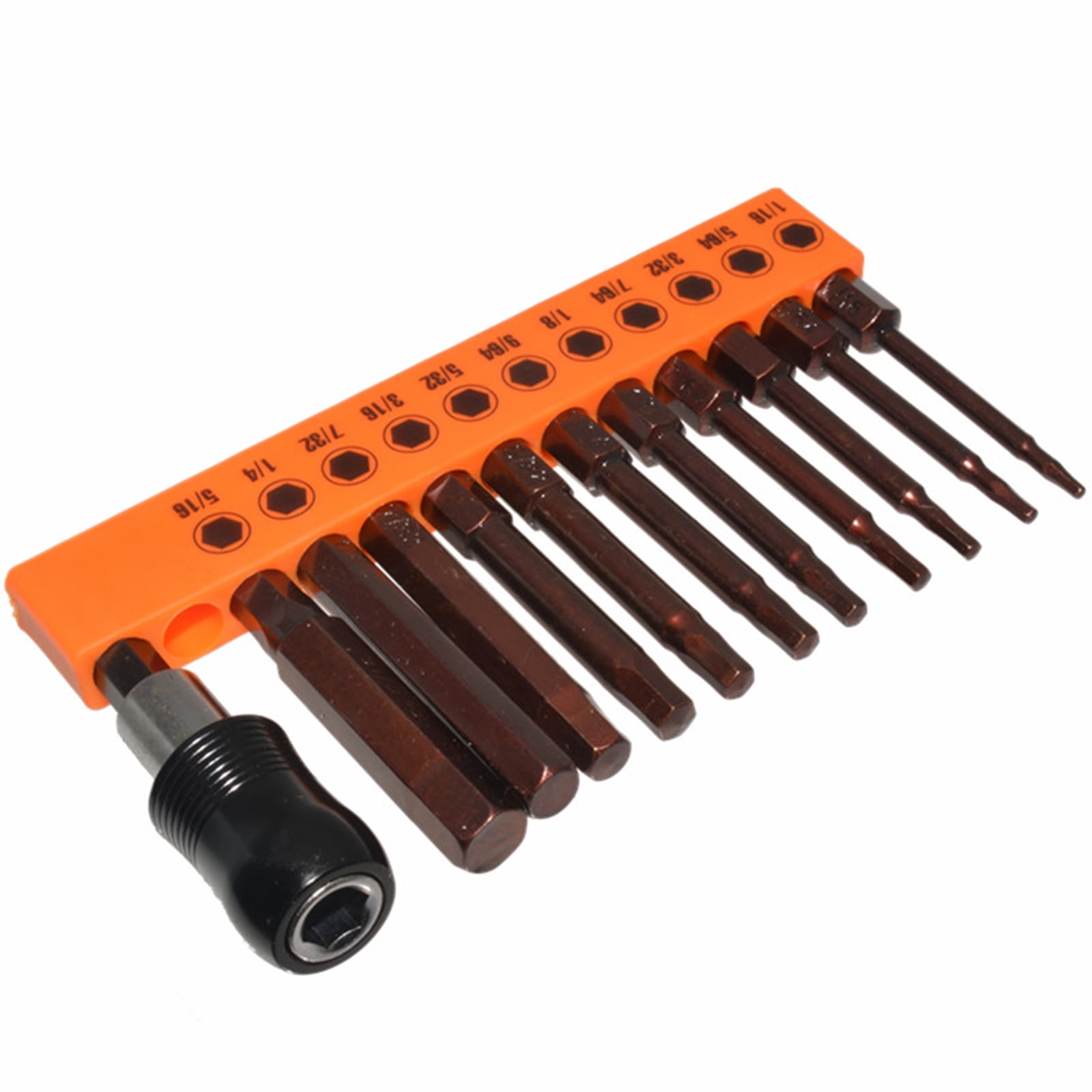 23Pcs/set Drill Bit Hex Head Steel Hex Bit Set 60mm Long Magnetic Screwdriver Bit Allen Wrenches Drill Bit Set