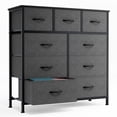 thumbnail image 3 of JOINSUN Dressers with 9 Fabric Drawers, 9 Drawers Organization Furniture for Kitchen, Office, Hallway, Grey, 3 of 10