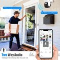 thumbnail image 3 of Hawkray Solar Security Camera 2K, 360° Pan-Tilt, 5G/2.4G WiFi, Two-Way Audio, PIR Motion, 3 of 8